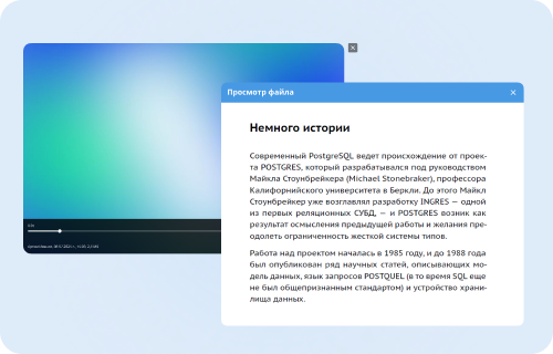 Просмотр файлов внутри приложения 