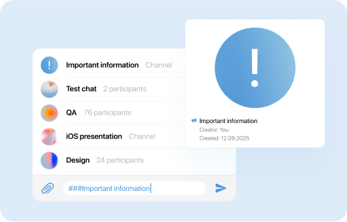 Link to chats/channels