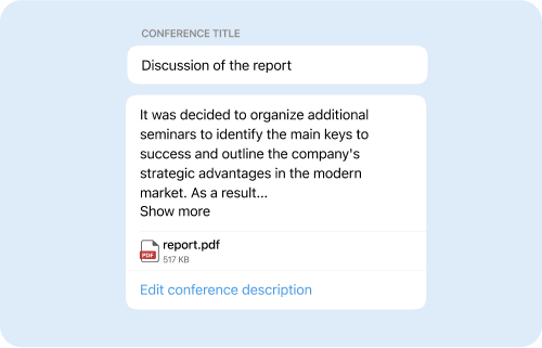 Description of the conference