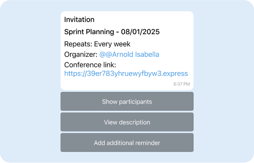 Notification chatbot