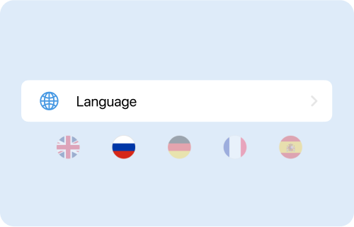 Language selection