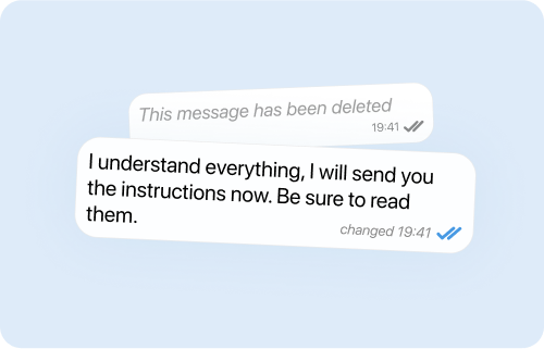 Editing and deleting