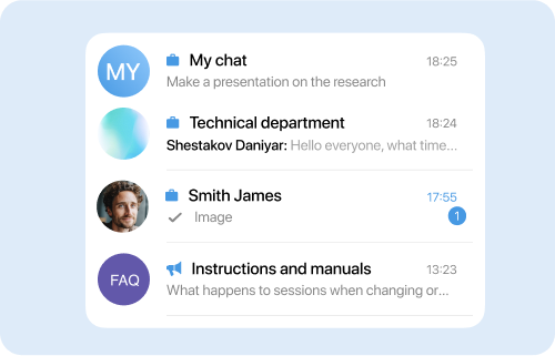 Personal and group chats