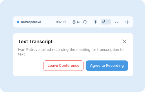 Transcript of the meeting recording