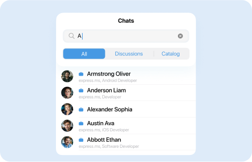 Searching chats/channels