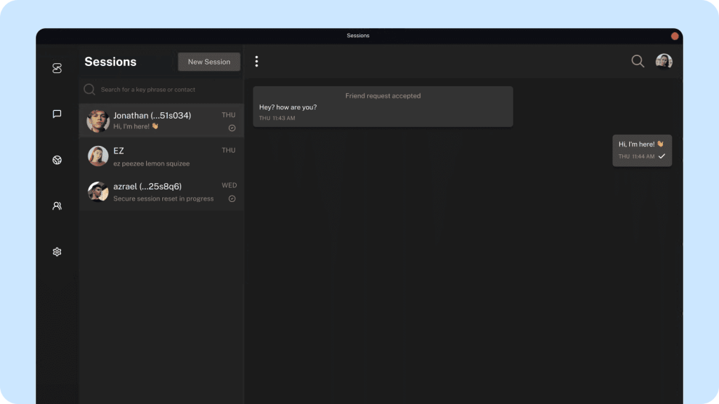 мессенджер session мессенджер session