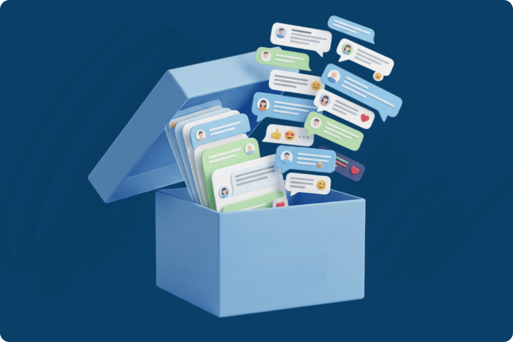 коробка с мессенджерами