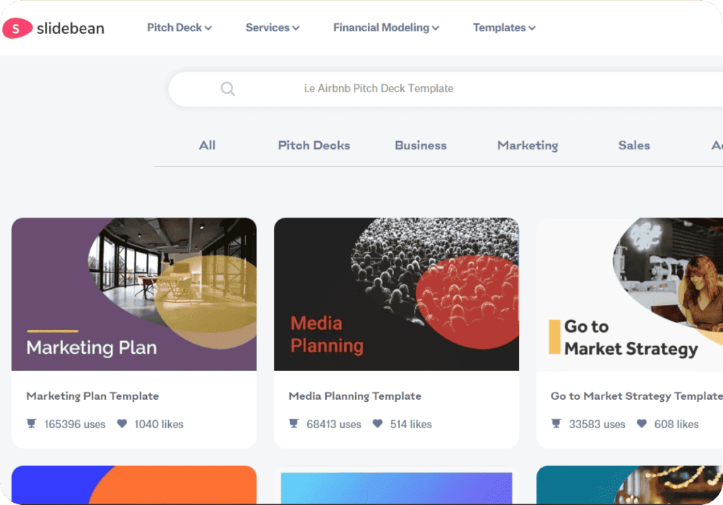 Slidebean Slidebean создание презентаций